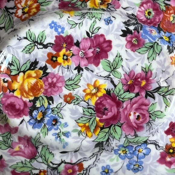 Royal Albert "Rose Chintz" Oval Sweetmeat Dish Nuts Candy Bone China England - Picture 5 of 10